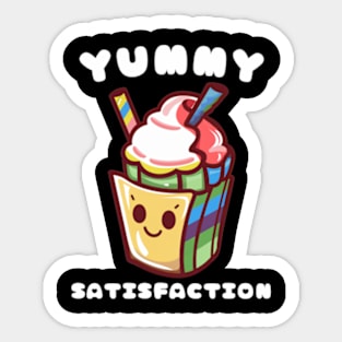 Milkshake Yummy Satisfaction Sticker